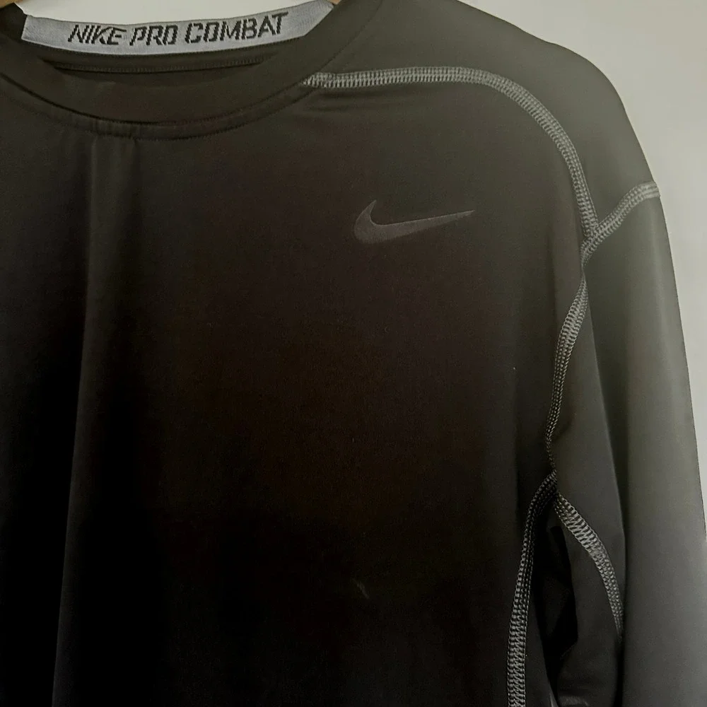 Nike Pro Combat Mens XXL Black Long Sleeve Compression Shirt Dri-FIT Training